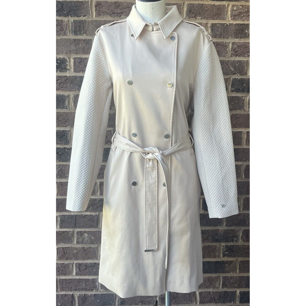Soia And‎ Kyo Coat Women's Cream Colored Trench Coat Sixe XL NWT